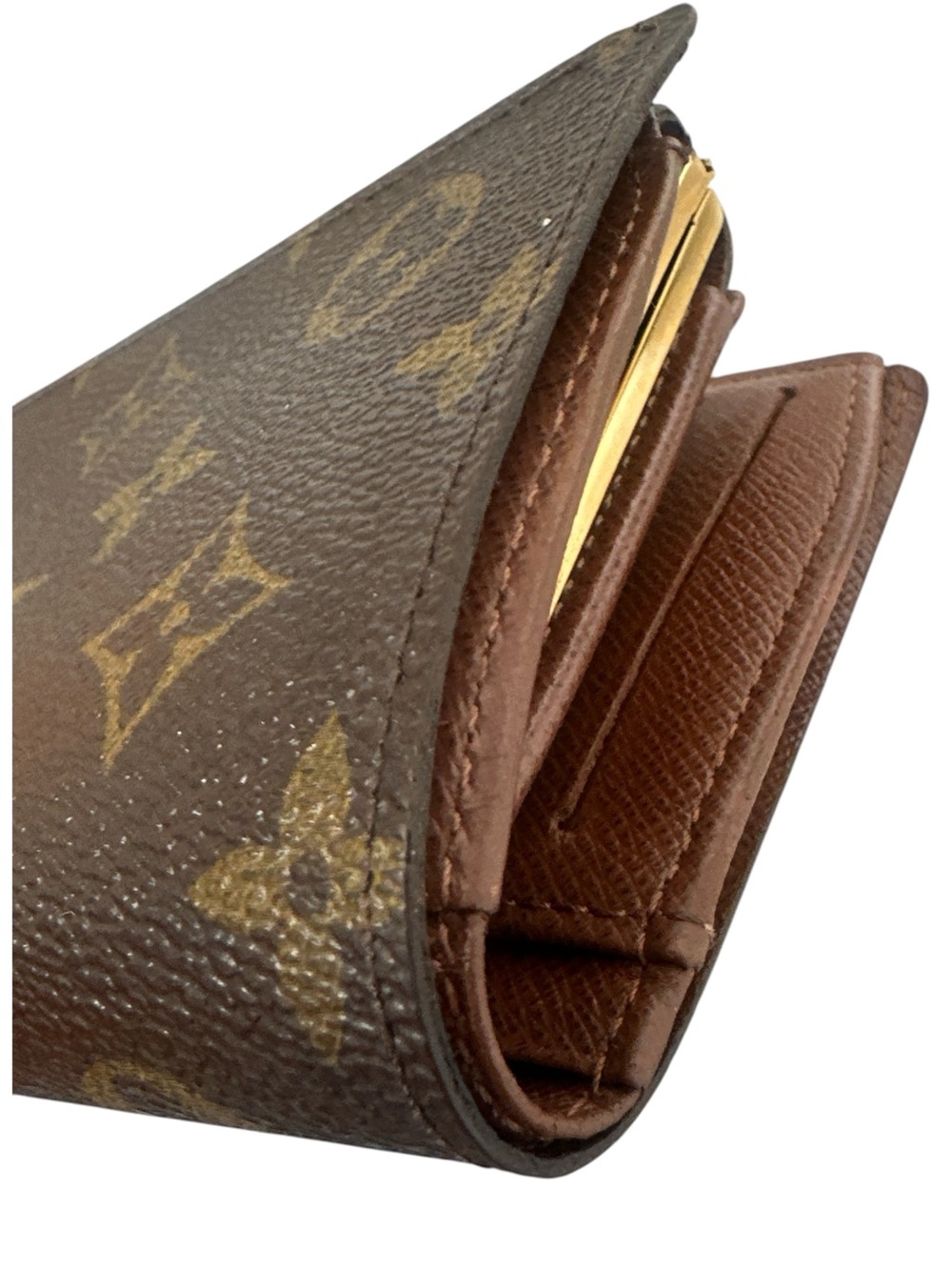 Louis Vuitton Brown Monogram kisslock Small Wallet - Picture 5 of 9